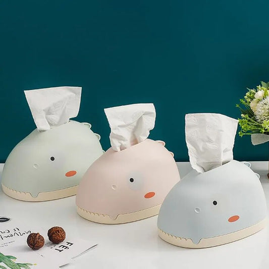 Dinosaur Plastic Tissue Box Wet Tissue Holder Baby Wipes Paper Storage Box Paper Towel Organizer Napkin Dispenser Kitchen Supply