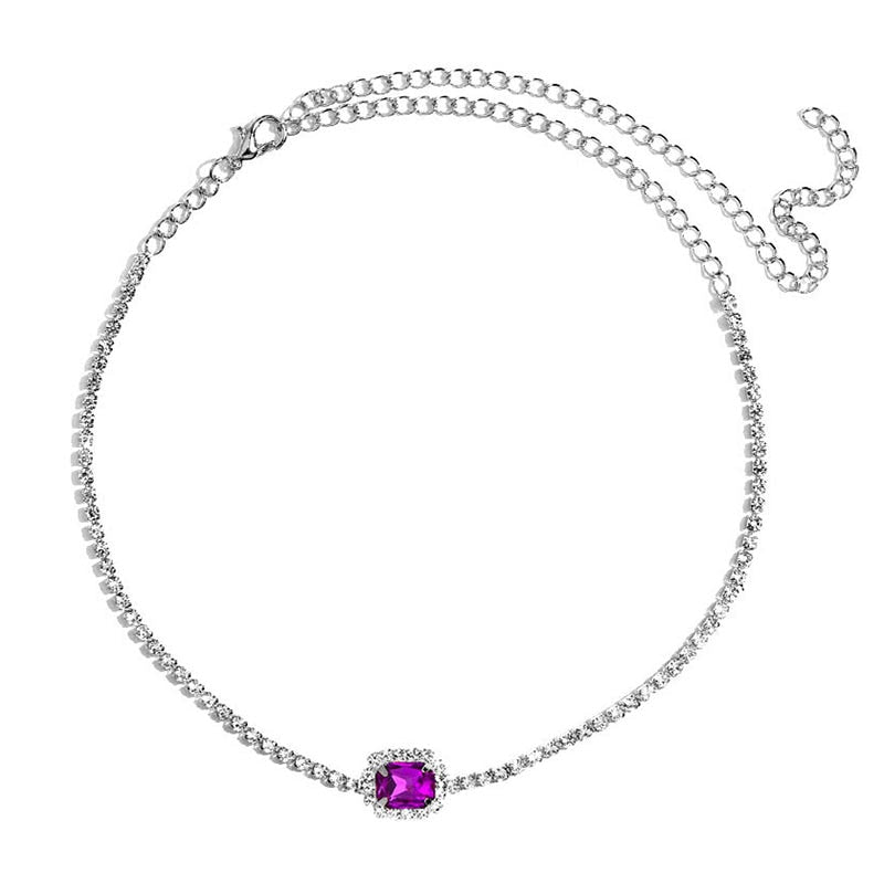 Kasajewel Gold Silver Color Butterfly Pendant Necklace Female Shiny Crystal Clavicle Chain Fashion New Design Jewelry Party Gift