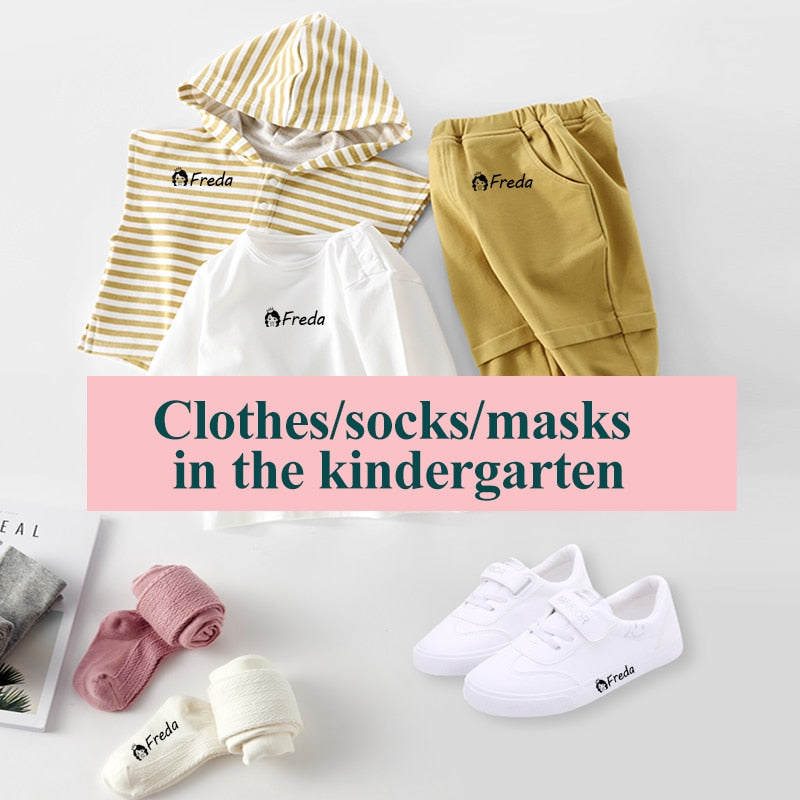 Custom-Made Baby Name Stamp DIY For Children Name Seal Student Clothes Chapter Not Easy To Fade Security Name Stamp Sticker