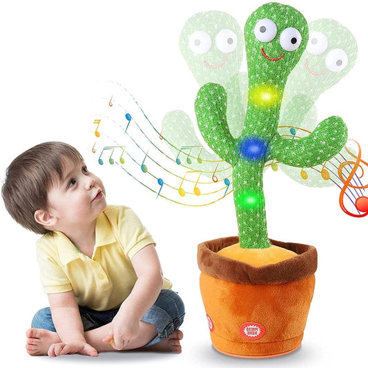 Funny Dancing Cactus Electric Plush Toy 120 Songs Singing Cactus Stuffed Toy Repeat What You Said Childhood Education Doll Gift
