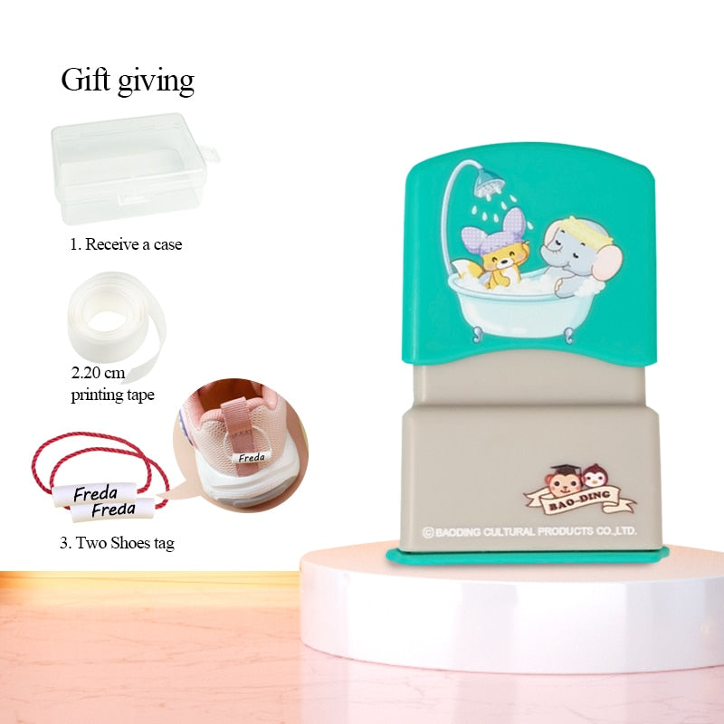 Custom-Made Baby Name Stamp DIY For Children Name Seal Student Clothes Chapter Not Easy To Fade Security Name Stamp Sticker