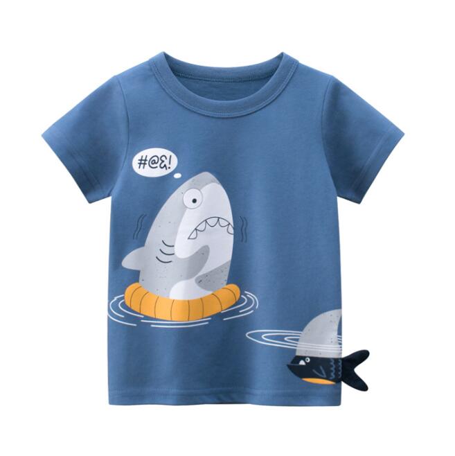 2022 Handsome baby short sleeves cotton clothes summer children's clothing boy teenage clothing boys clothes