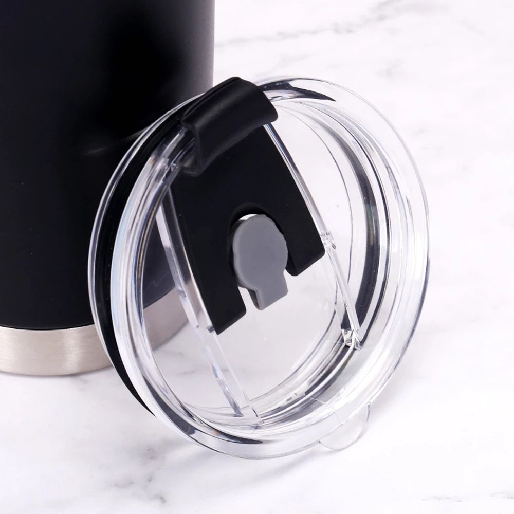 20oz Thermal Beer Mug Cups Stainless Steel Coffee Thermos Water Bottle Vacuum Insulated Leakproof With Lids Tumbler