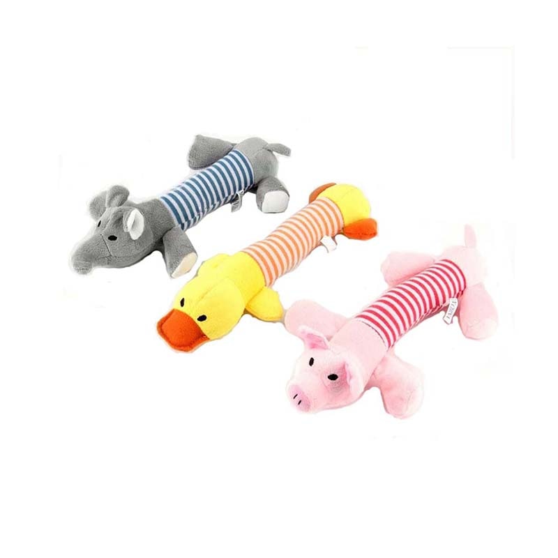 pet supplies stuffed Long stripe squeaker for Fun Simulation animal cat toys apply to training chihuahua exercise chew dog toy