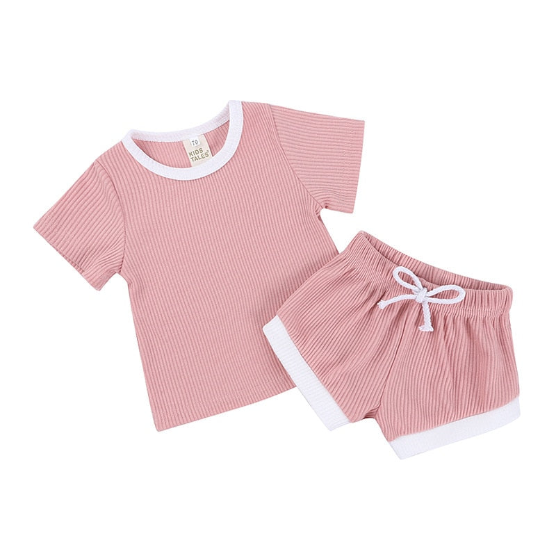 Baby Girls Clothing Sets Cute Newborn Baby Girls Fly Sleeve Tops +Shorts Outfits Princess Girls Summer Holiday Clothing