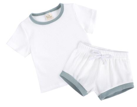 Baby Girls Clothing Sets Cute Newborn Baby Girls Fly Sleeve Tops +Shorts Outfits Princess Girls Summer Holiday Clothing