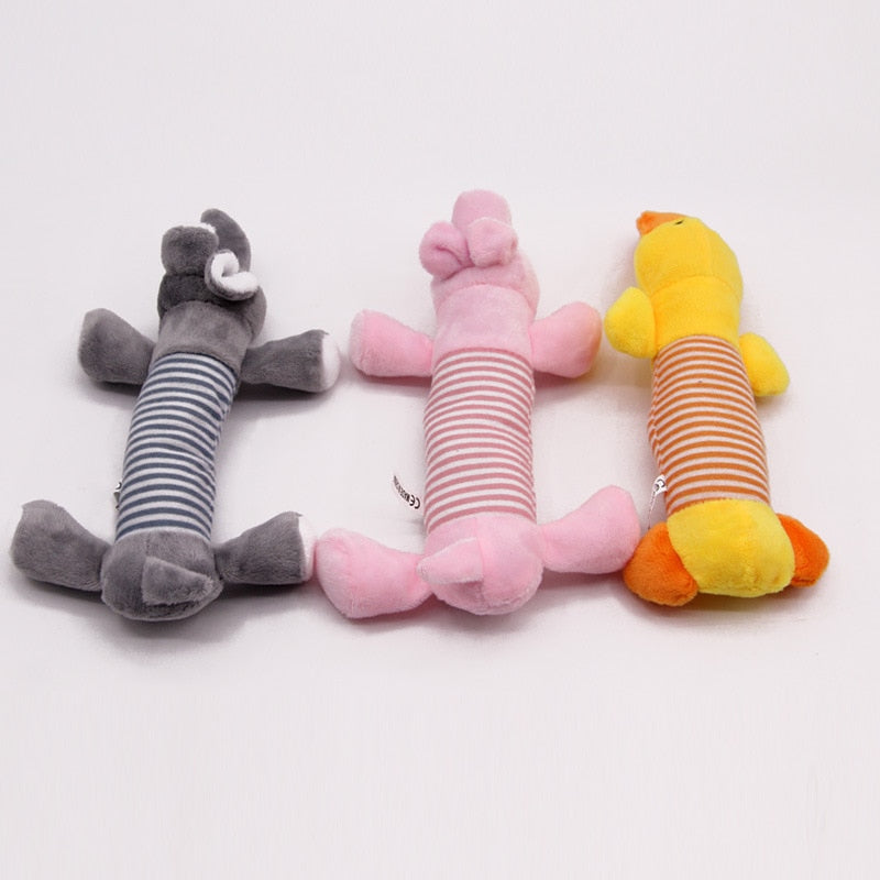 pet supplies stuffed Long stripe squeaker for Fun Simulation animal cat toys apply to training chihuahua exercise chew dog toy