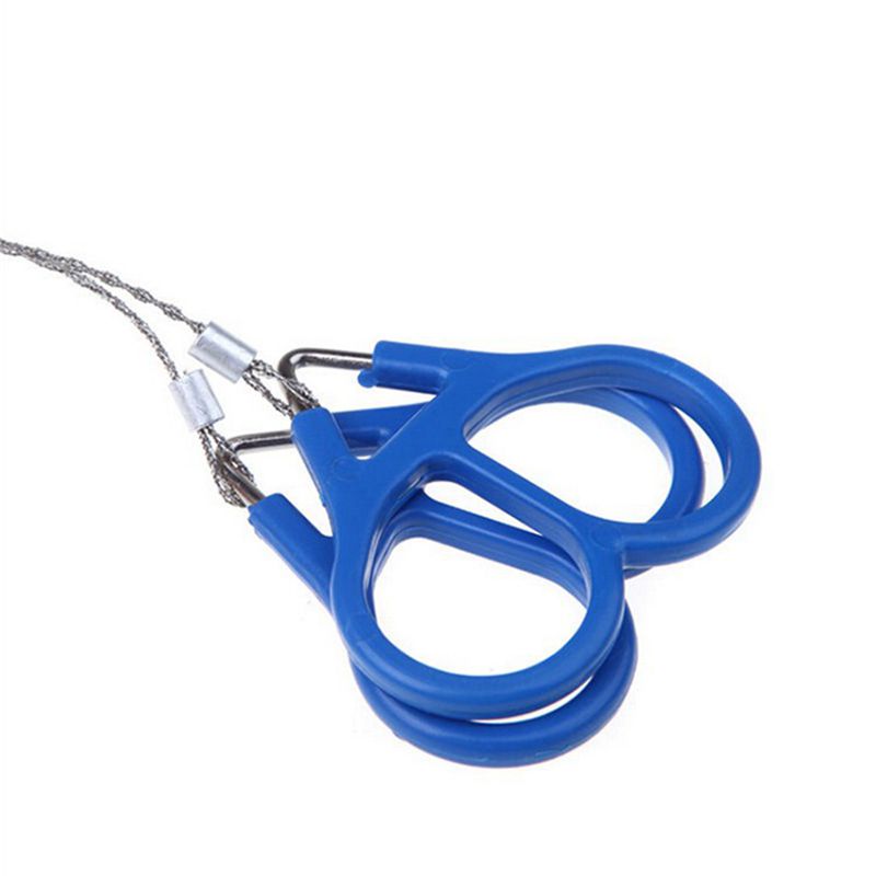 Ring Steel Wire Saw Scroll Plastic Emergency Hand Chain saw Chain Rope Saw Hunting Camping Hiking Travel Survival Tool 1Pcs