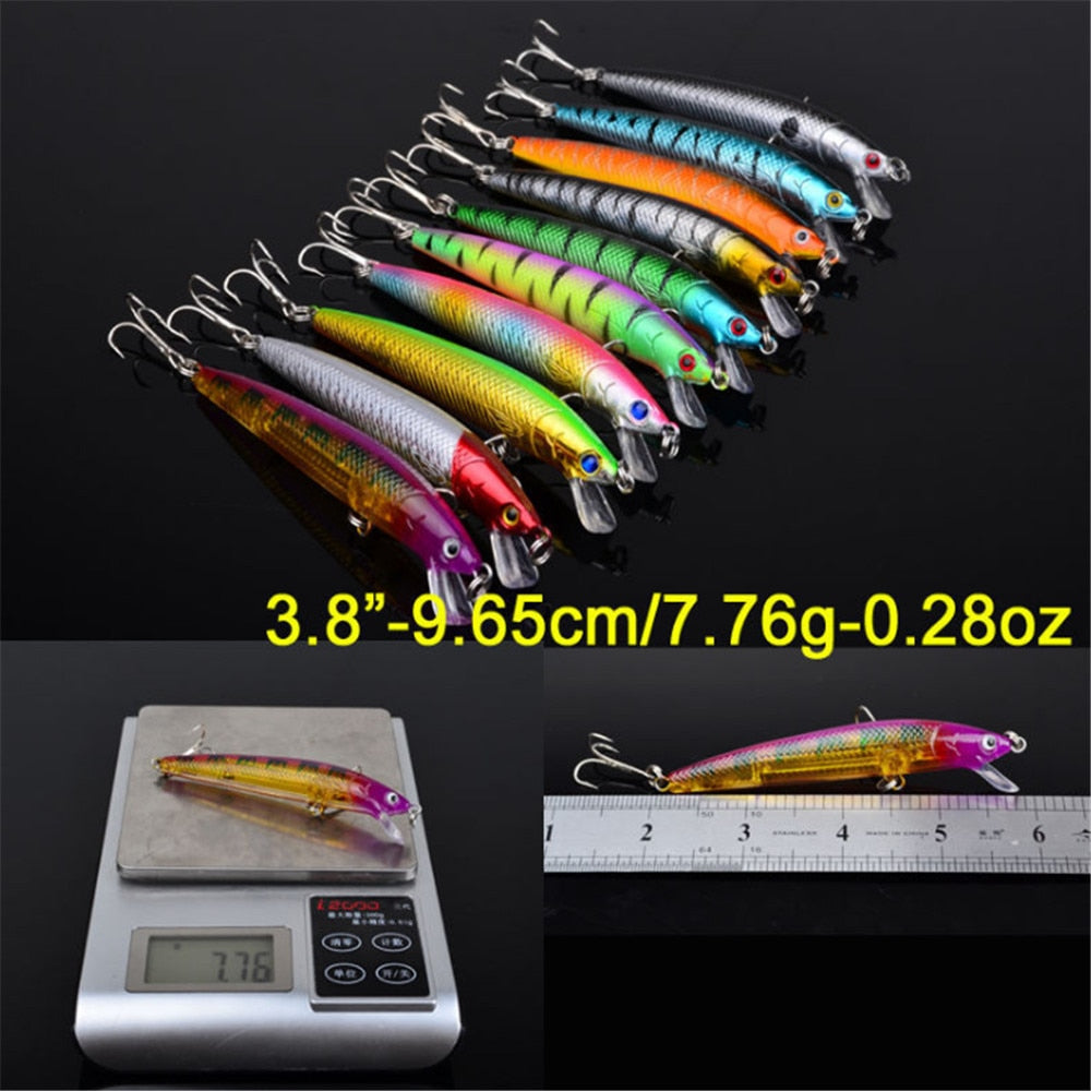 New Minnow Mixed 20pcs/Set Fly Fishing Lure Kit Set Artificial Hard Baits Lifelike Wobbler Carp Fishing Tackle Pesca Wholesale