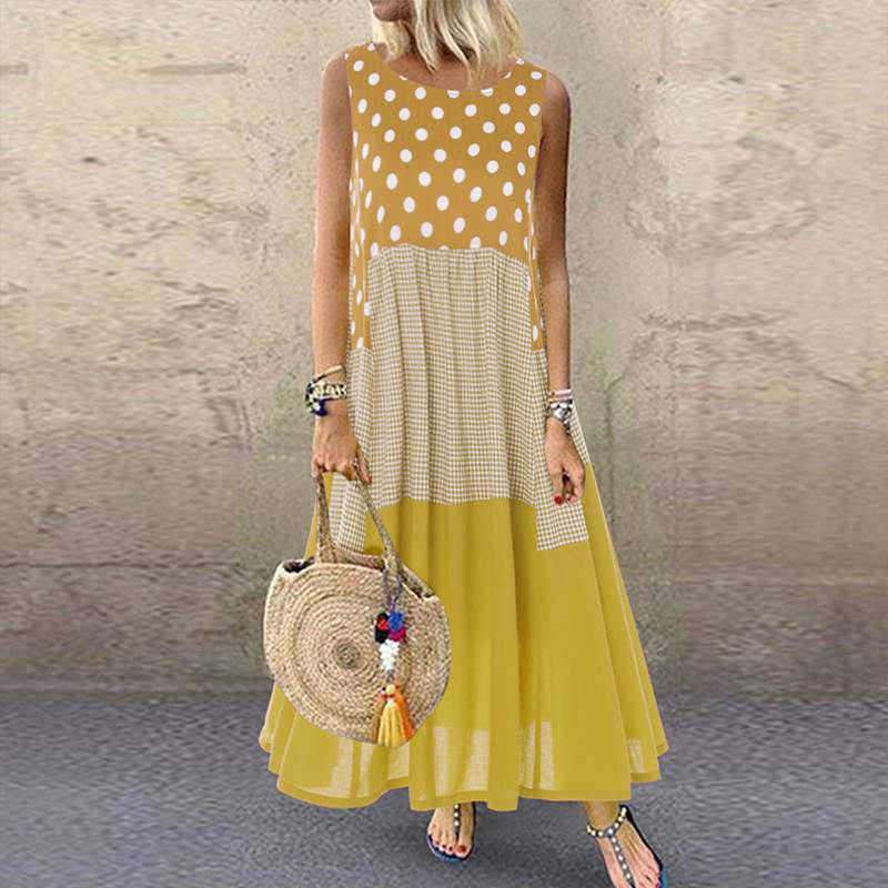 Women's Bohemian Ruffle Sundress 2022 ZANZEA Summer Sleeveless Floral Printed Maxi Long Dress Casual Loose Party Tanks Vestido