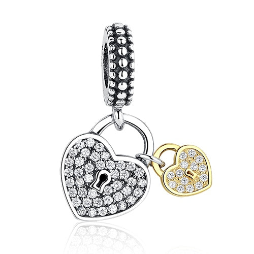 Fashion Rose Gold Tree Feather Heart Charms Beads Fit Original Bracelet Women 925 Sterling Silver Jewelry Accessories