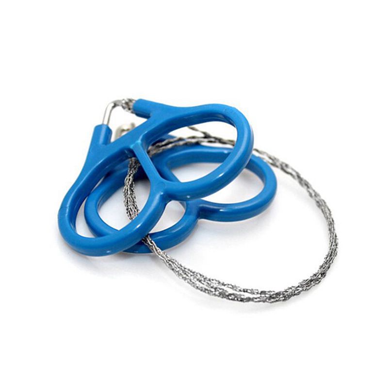 Ring Steel Wire Saw Scroll Plastic Emergency Hand Chain saw Chain Rope Saw Hunting Camping Hiking Travel Survival Tool 1Pcs