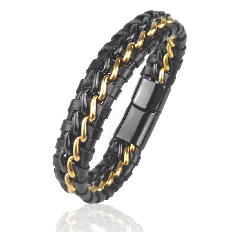 Viking Golden Bts Couple Braclet on Hand Bracelets For Women Stainless Steel Boho Men's Chain Hard Bracelets Jewelry Wholesale