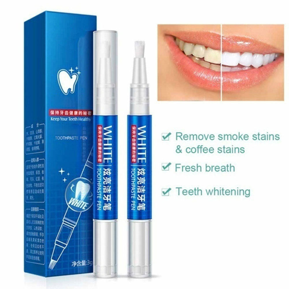 Teeth Whitening Pen Tooth Gel Whitener Bleach Remove Stains Oral Hygiene Cleaning Gel Fresh Breath Whiten Teeth Cleaning Serum