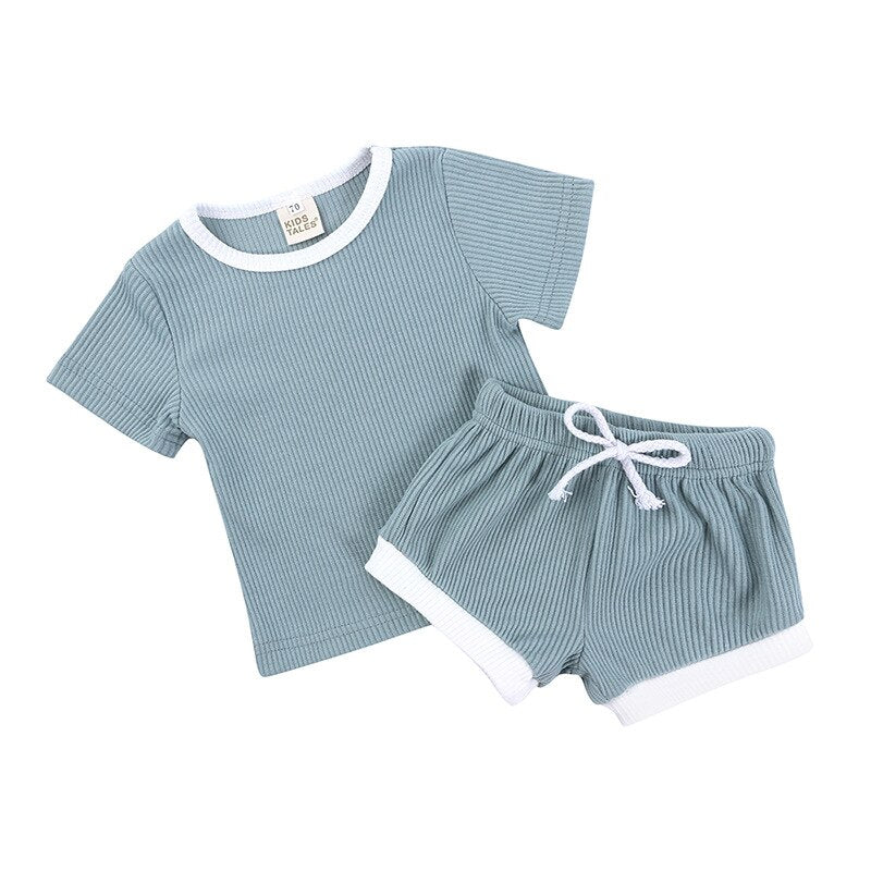Baby Girls Clothing Sets Cute Newborn Baby Girls Fly Sleeve Tops +Shorts Outfits Princess Girls Summer Holiday Clothing
