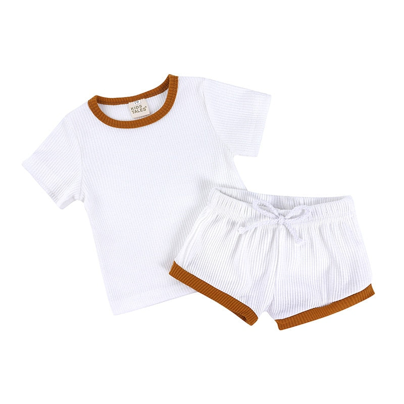 Baby Girls Clothing Sets Cute Newborn Baby Girls Fly Sleeve Tops +Shorts Outfits Princess Girls Summer Holiday Clothing