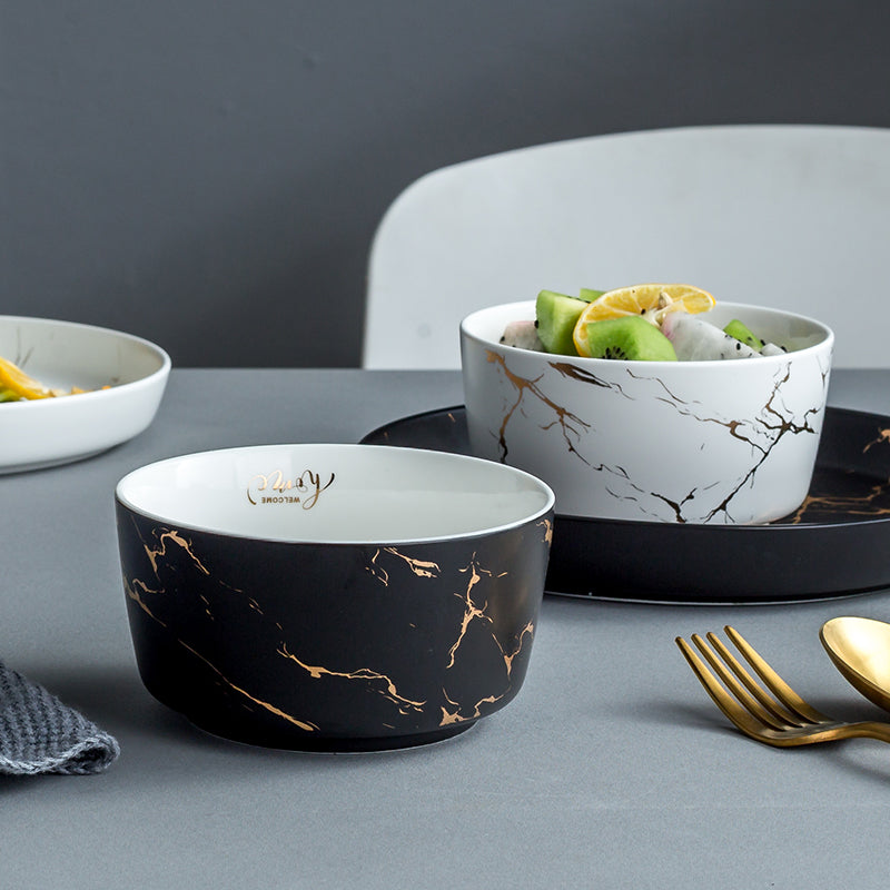 Ceramic Light Luxury Good-looking Creative 2-Person Bowl