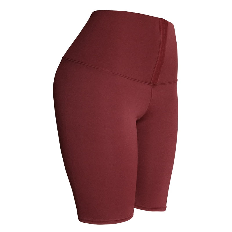 CHRLEISURE High Waist Short Leggings Women Solid Fitness Pants Casual Leggings Sports Skinny Leggins