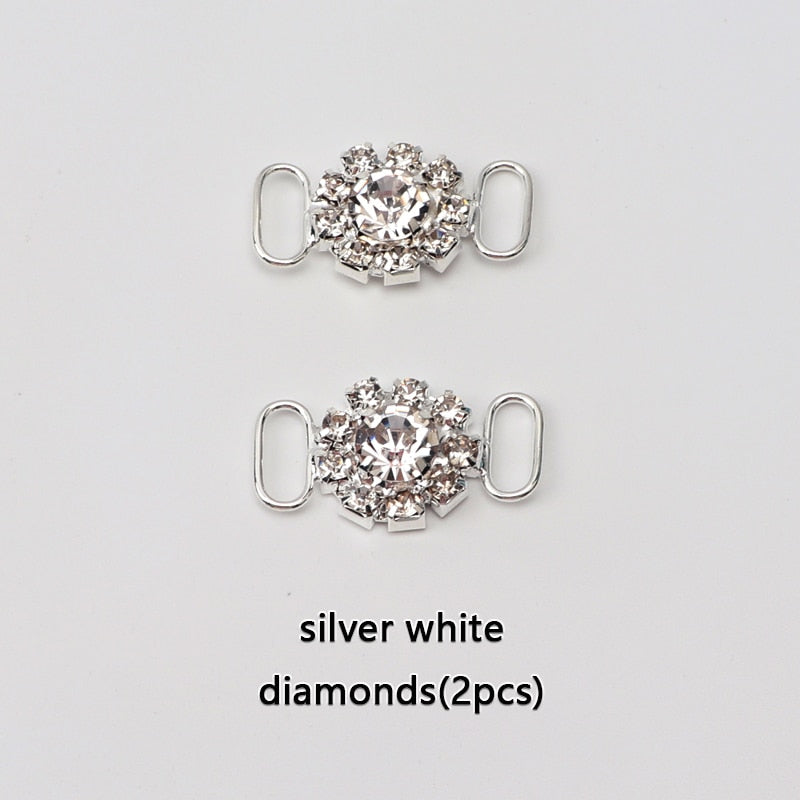 Diamond  AF1 Shoe Decorations Shoelaces Metal Buckle Charms Luxury Rhinestone Shoes Accessories Metal Laces Lock Sneaker 1Pair