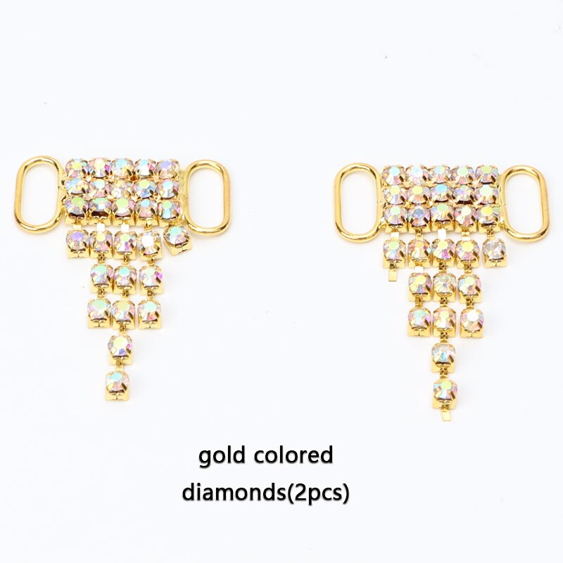 Diamond  AF1 Shoe Decorations Shoelaces Metal Buckle Charms Luxury Rhinestone Shoes Accessories Metal Laces Lock Sneaker 1Pair