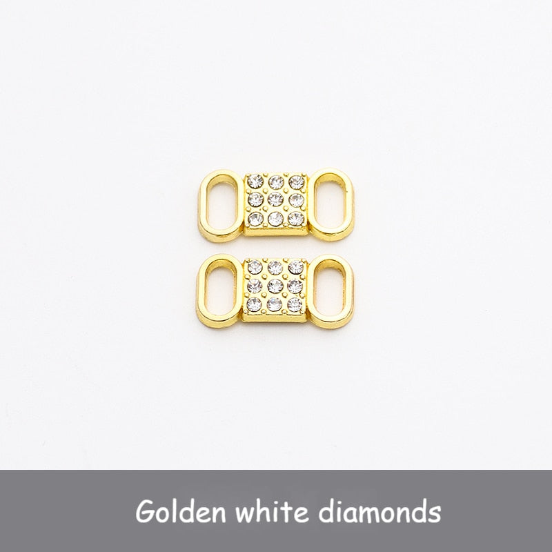 Diamond  AF1 Shoe Decorations Shoelaces Metal Buckle Charms Luxury Rhinestone Shoes Accessories Metal Laces Lock Sneaker 1Pair