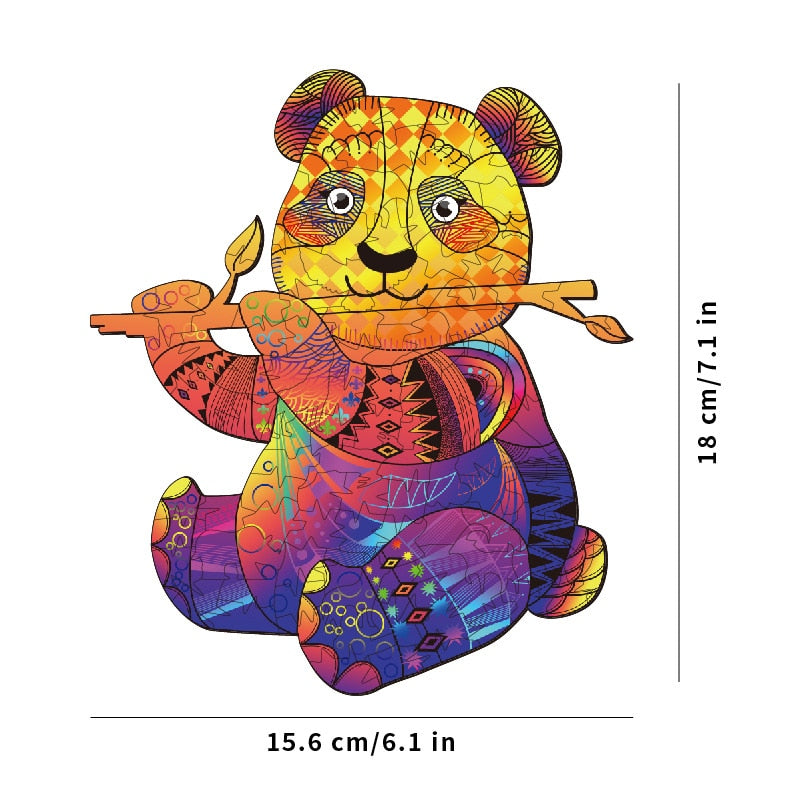 New Lion 3D Wooden Puzzle Children Wooden DIY Crafts Animal Modeling Decompression Toys Classic Toys Eagle Wooden Puzzles