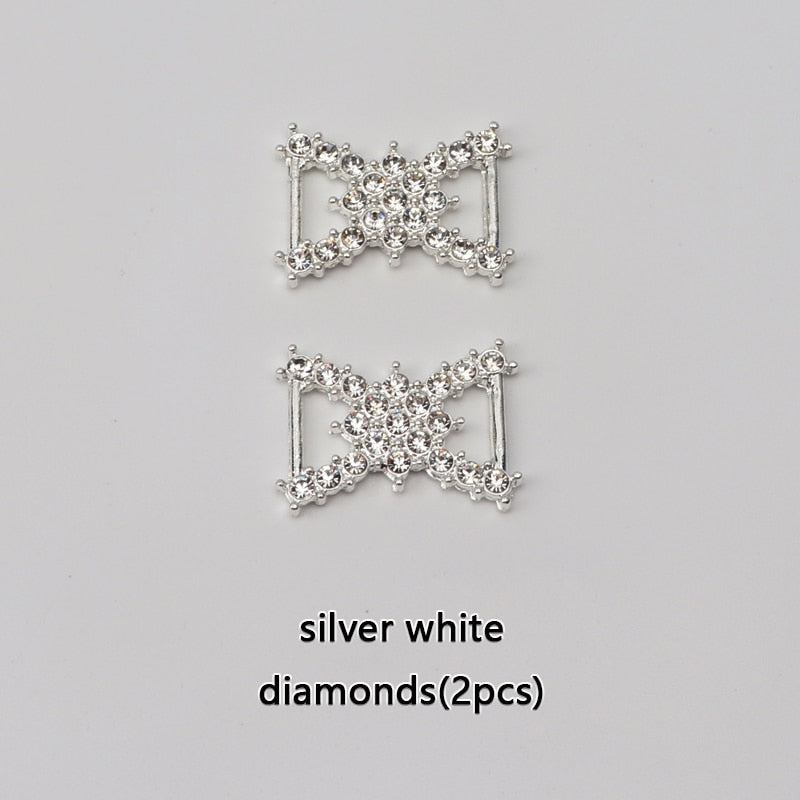 Diamond  AF1 Shoe Decorations Shoelaces Metal Buckle Charms Luxury Rhinestone Shoes Accessories Metal Laces Lock Sneaker 1Pair