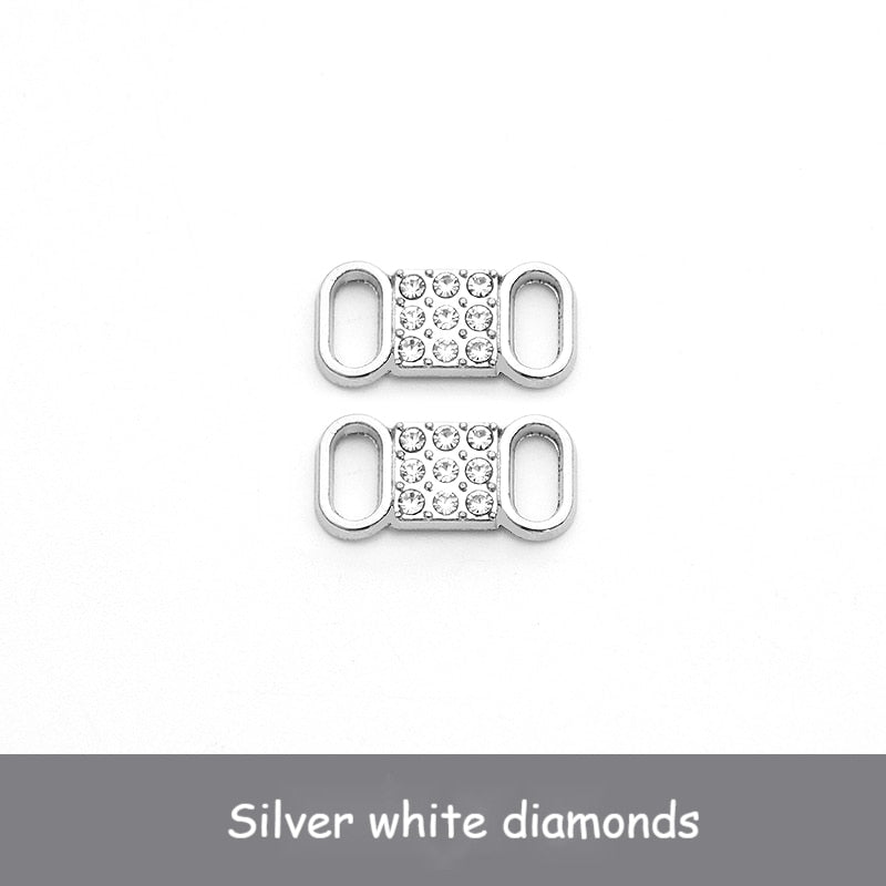 Diamond  AF1 Shoe Decorations Shoelaces Metal Buckle Charms Luxury Rhinestone Shoes Accessories Metal Laces Lock Sneaker 1Pair