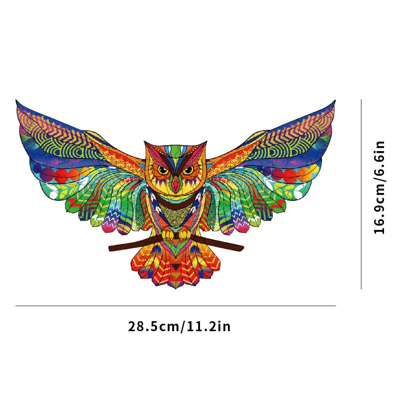 New Lion 3D Wooden Puzzle Children Wooden DIY Crafts Animal Modeling Decompression Toys Classic Toys Eagle Wooden Puzzles