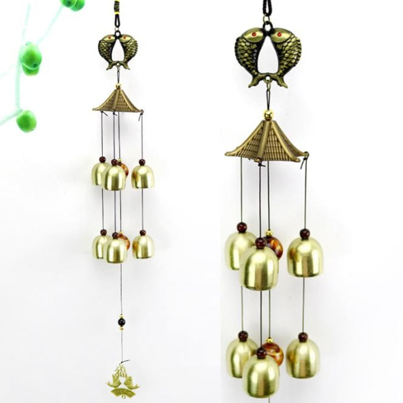 Wind Chimes Yard Antique Amazing Garden copper Bells Windchimes hanging decorations