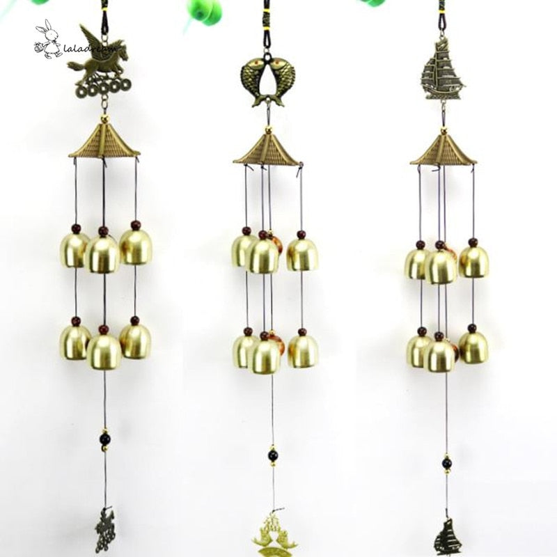 Wind Chimes Yard Antique Amazing Garden copper Bells Windchimes hanging decorations