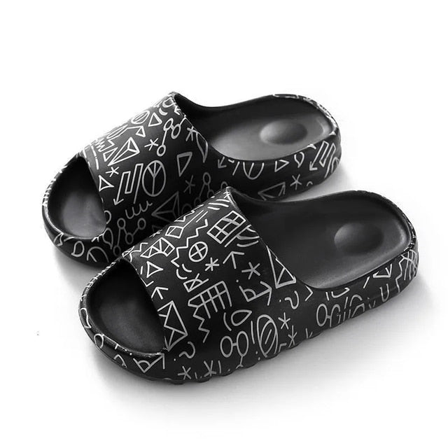 Summer Men Women Beach Slippers Luxury Brand Fashion Sandals Outdoor Indoor Non-Slip New Designer Ladies Slides Platform Shoes