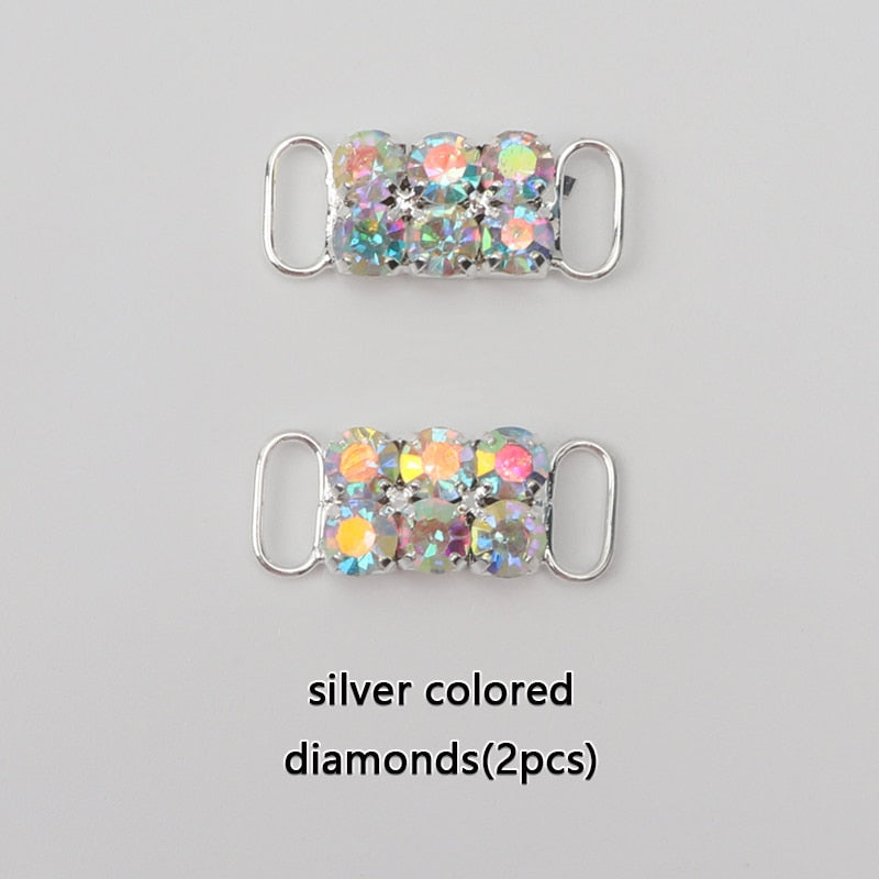 Diamond  AF1 Shoe Decorations Shoelaces Metal Buckle Charms Luxury Rhinestone Shoes Accessories Metal Laces Lock Sneaker 1Pair