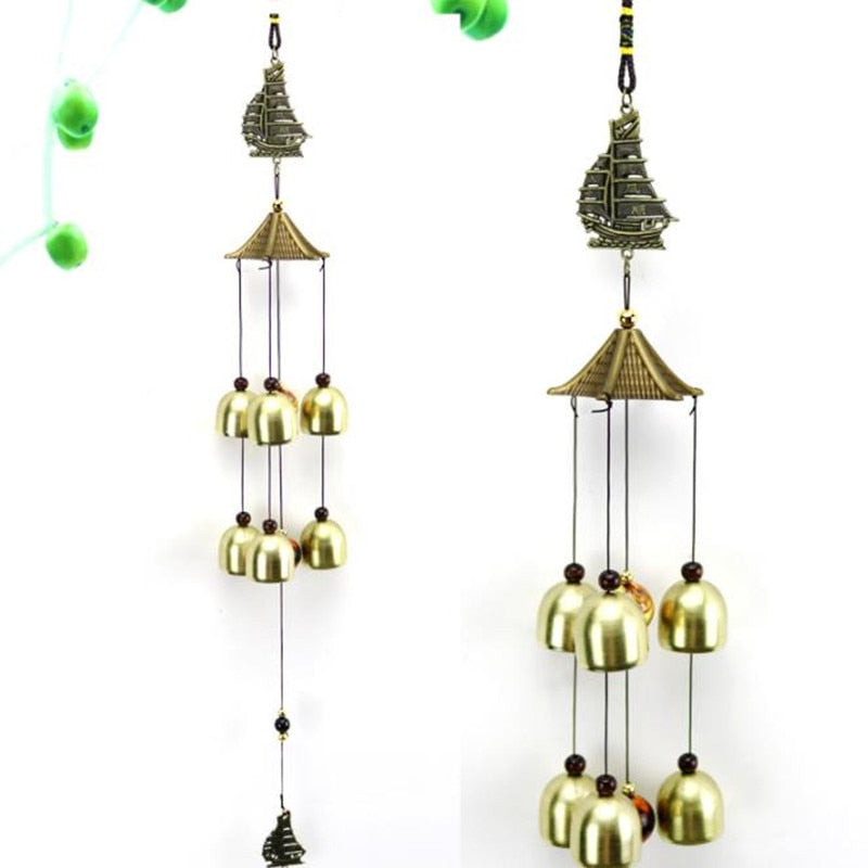 Wind Chimes Yard Antique Amazing Garden copper Bells Windchimes hanging decorations