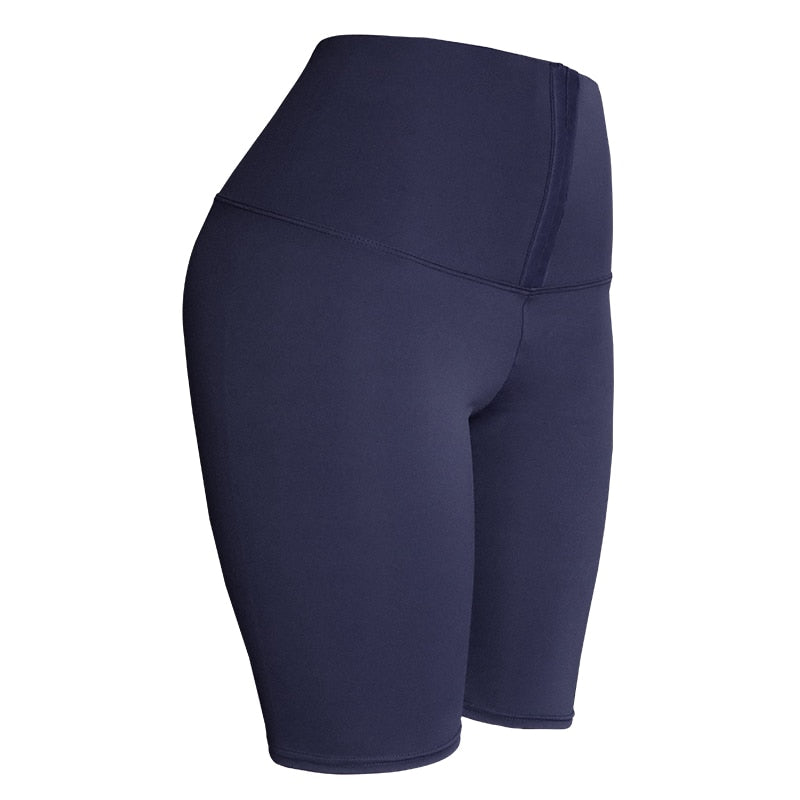 CHRLEISURE High Waist Short Leggings Women Solid Fitness Pants Casual Leggings Sports Skinny Leggins