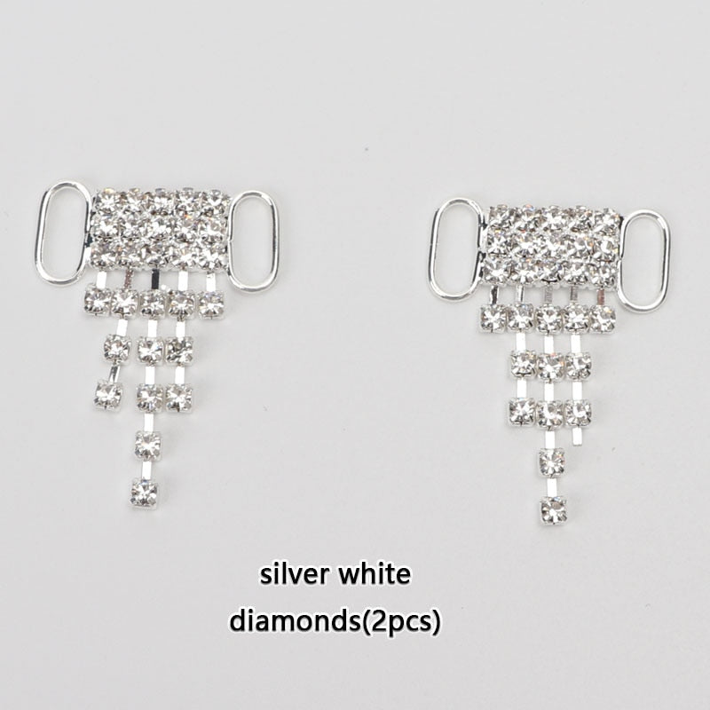 Diamond  AF1 Shoe Decorations Shoelaces Metal Buckle Charms Luxury Rhinestone Shoes Accessories Metal Laces Lock Sneaker 1Pair