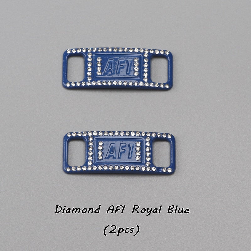 Diamond  AF1 Shoe Decorations Shoelaces Metal Buckle Charms Luxury Rhinestone Shoes Accessories Metal Laces Lock Sneaker 1Pair