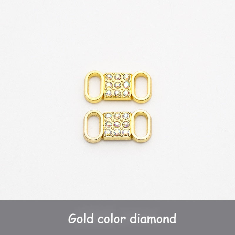 Diamond  AF1 Shoe Decorations Shoelaces Metal Buckle Charms Luxury Rhinestone Shoes Accessories Metal Laces Lock Sneaker 1Pair