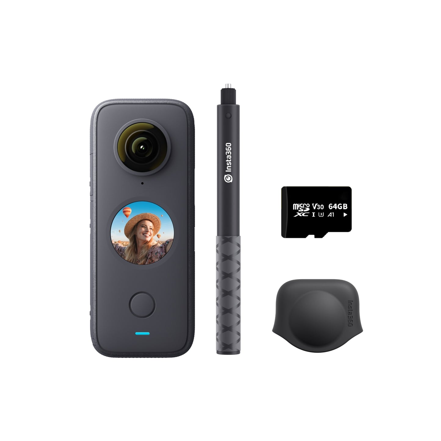 Insta360 ONE X2 Waterproof Action Camera Stabilization, Touch Screen, AI Editing, Live Streaming