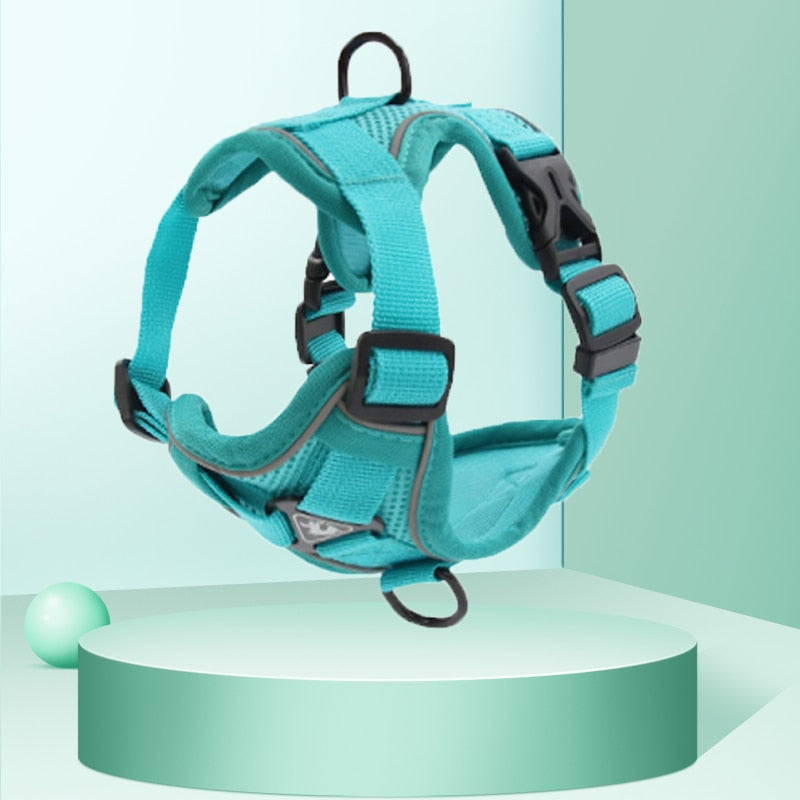 Luminous Pet Leash Adjustable Puppy Harness Dog Vest Collar Dogs Traction Rope With Safety Reflective Strip Dog Accessories